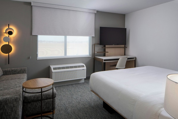 Estudio, 1 cama de matrimonio grande