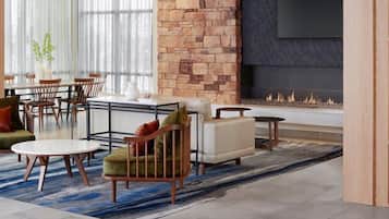 Sala de estar en el lobby