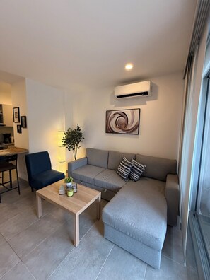 Living area - Modern Apartment with ocean and beach view in Santa Marta (Santa Marta)