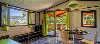 L’Abiho - Chalet climatisé avec piscine