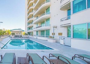 Indoor pool, a heated pool