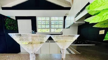 Luxury Villa | Private kitchen | Fridge, microwave