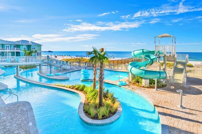 NEW Premium Condo Direct Beachfront Price Drop Thru Dec Lazy River Water slide