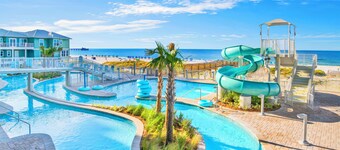 NEW Premium Condo Direct Beachfront Price Drop Aug-Oct Lazy River Water slide