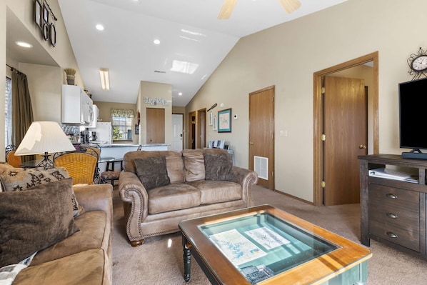 Condo, Multiple Beds, Balcony, Mountain View (Lake Livin') | Living area - Lake Livin - Incredible Views (Branson)