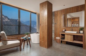 Classic Double Room, 1 Queen Bed, Private Bathroom, Hill View | Desk, laptop workspace, blackout drapes, soundproofing - Zhangjiajie Valley Love Holiday Hotel (Zhangjiajie)