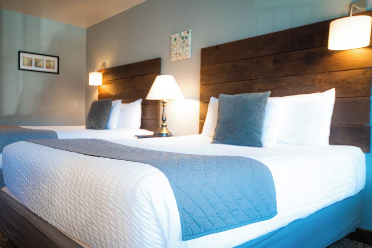 Room, 2 Queen Beds, Pets Allowed, Ground Floor | In-room safe, iron/ironing board, free WiFi, bed sheets