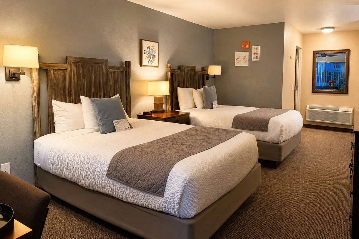 Family Suite, 2 Bedrooms, Pets Allowed, Ground Floor | In-room safe, iron/ironing board, WiFi (free), bed sheets