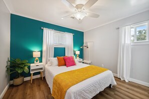 5 bedrooms, iron/ironing board, travel cot, free WiFi