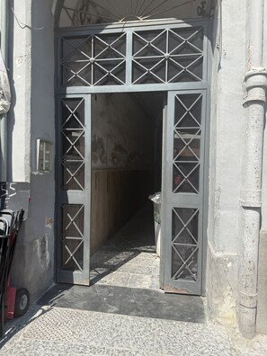 Exterior detail - Abode of the virgins historical center naples (Napoli)