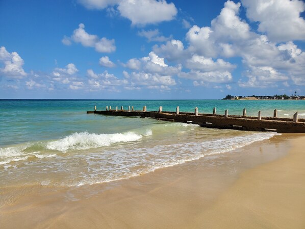 Sun-loungers, beach towels