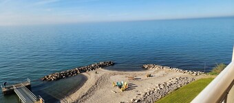 NEW 2-BR/2BA Lakefront Condo-private beach/indoor pool-rent 3 get 4th free -ask!