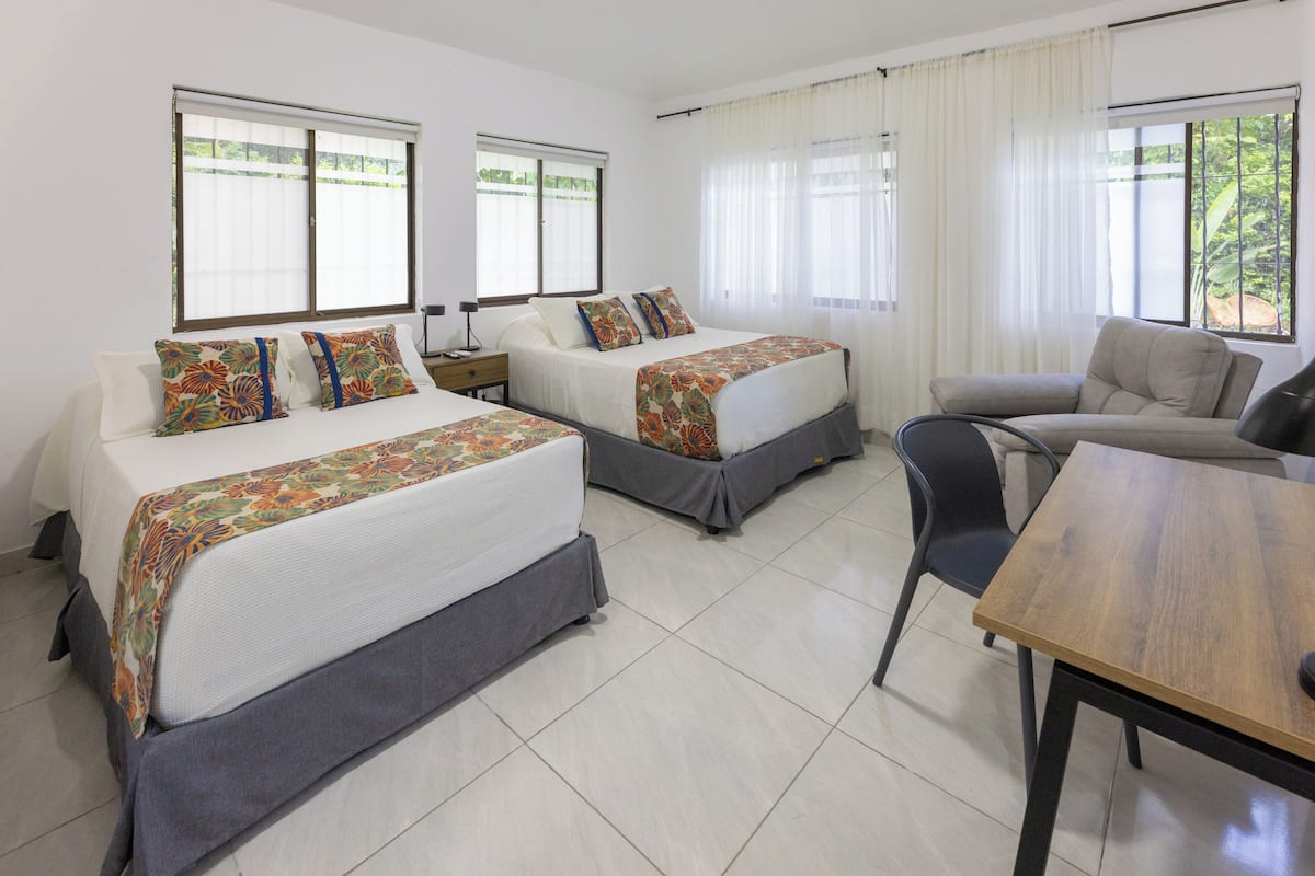 Family Room, Courtyard View | Premium bedding, minibar, desk, free WiFi