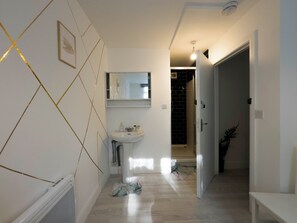 Towels, soap, toilet paper