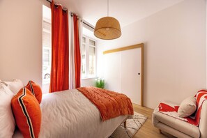 1 chambre, fer et planche à repasser, Wi-Fi, draps fournis