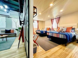 2 chambres, bureau, fer et planche à repasser, Wi-Fi gratuit