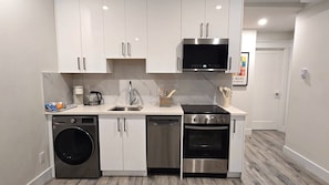 Microwave, oven, stovetop, dishwasher