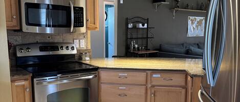 Microwave, oven, stovetop, dishwasher
