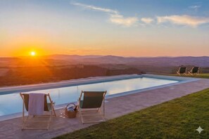 Pool - Private Hilltop Villa with Sea Views in the Heart of Maremma, Tuscany (Scansano)