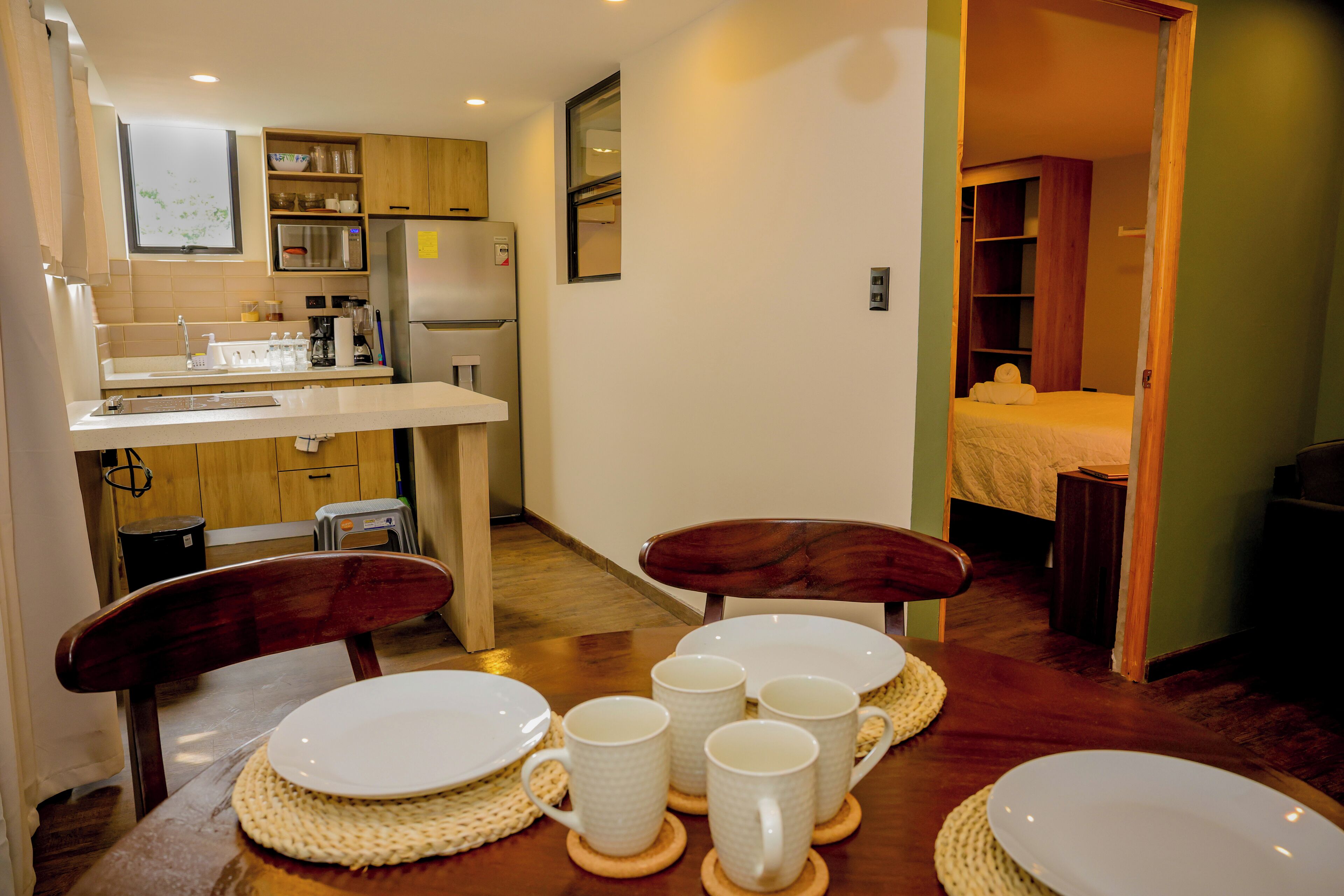 Comfort Apartment, 1 Queen Bed | Private kitchen
