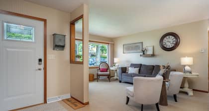 Walking distance to public beach, boat landing, and downtown Balsam Lake