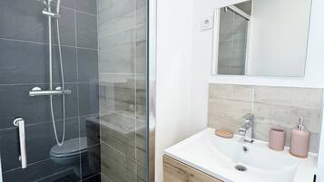 Shower, hair dryer