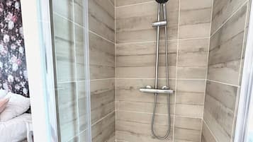Shower, hair dryer