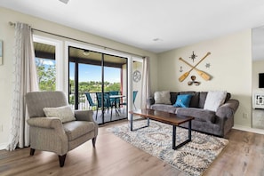 Condo, Multiple Beds, Balcony (Sunset View at Anchor’s Point) | Living area | 42-inch flat-screen TV with digital channels