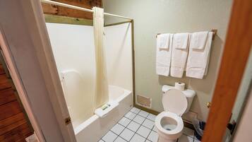 Handdoeken, zeep, shampoo, toiletpapier