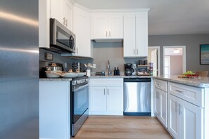 Microwave, oven, stovetop, dishwasher