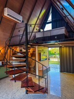 Chalet, 1 Bedroom, Non Smoking, Lake View | Living area | 32-inch LCD TV with cable channels, streaming services