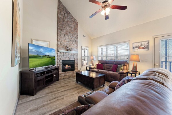 Condo, Multiple Beds, Balcony, Mountain View (The Nest on Birdie Lane) | Living area | 42-inch flat-screen TV with digital channels