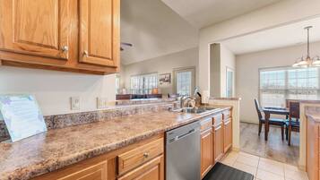 Condo, Multiple Beds, Balcony, Mountain View (The Nest on Birdie Lane) | Private kitchen | Fridge, microwave, oven, stovetop