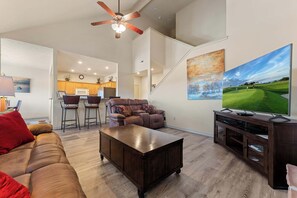 Condo, Multiple Beds, Balcony, Mountain View (The Nest on Birdie Lane) | Living area | 42-inch flat-screen TV with digital channels