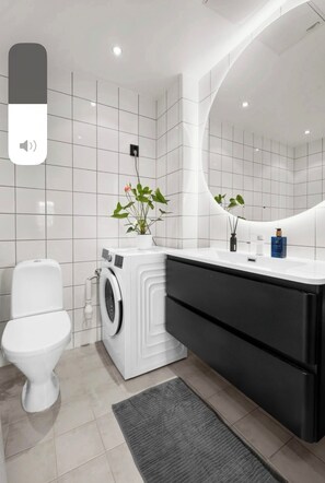 Towels, soap, toilet paper