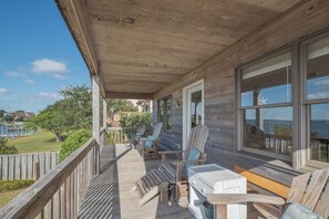 Terrace/patio - 5277-Sounds Good, Soundfront Sanctuary | Private Sunset Decks (Kill Devil Hills)