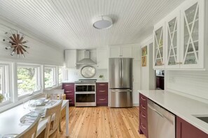 Fridge, microwave, oven, stovetop - 2BR Folly Cottage 1-block from the beach! (Folly Beach)