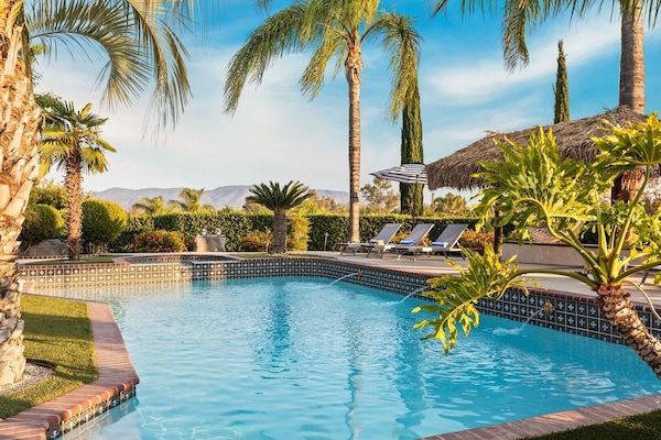 Et oppvarmet basseng