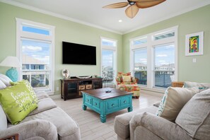 Smart TV, video games, foosball, table tennis