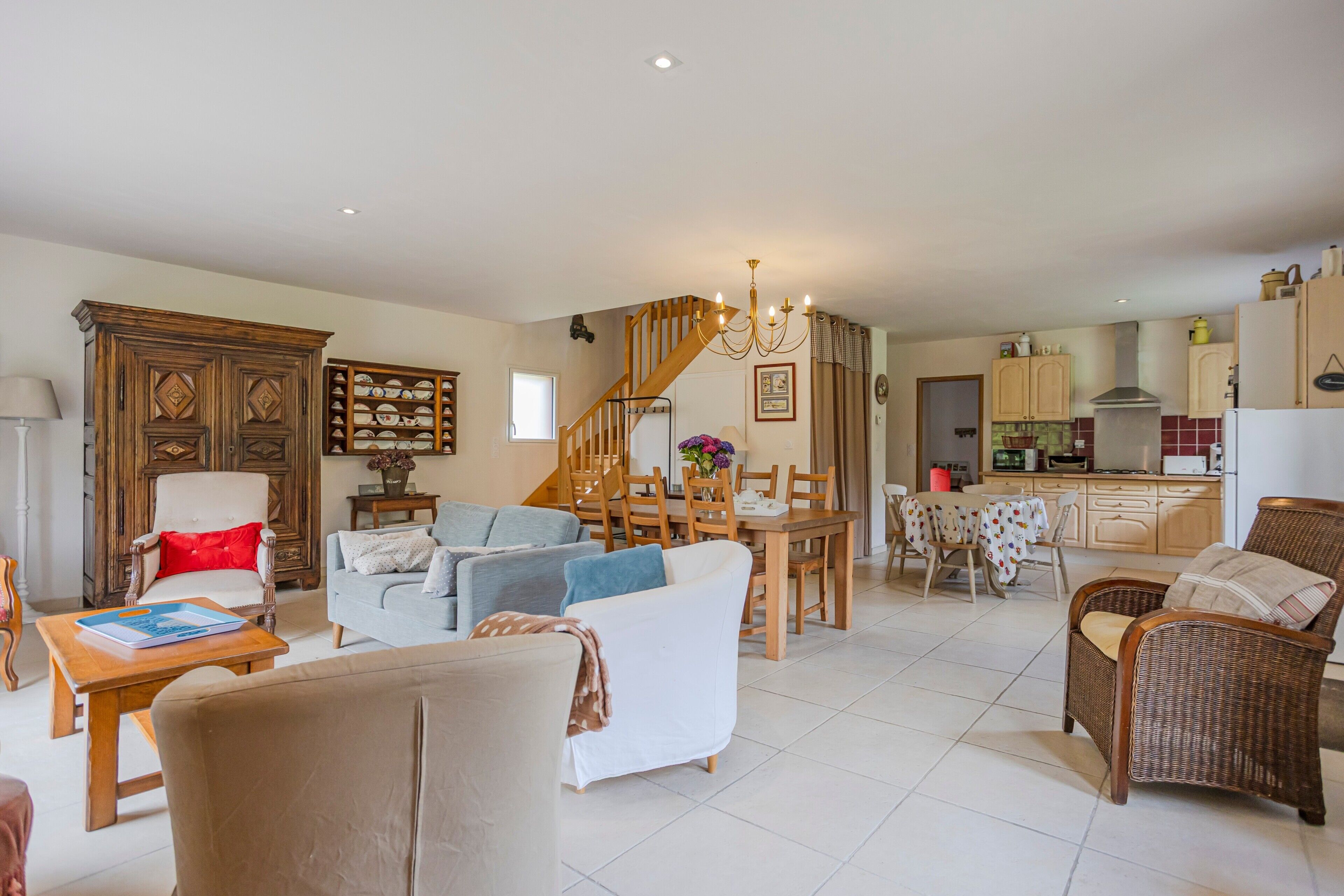 TV, DVD player, stereo