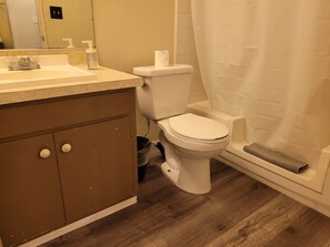 Towels, soap, toilet paper