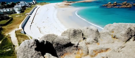 Vlak bij het strand