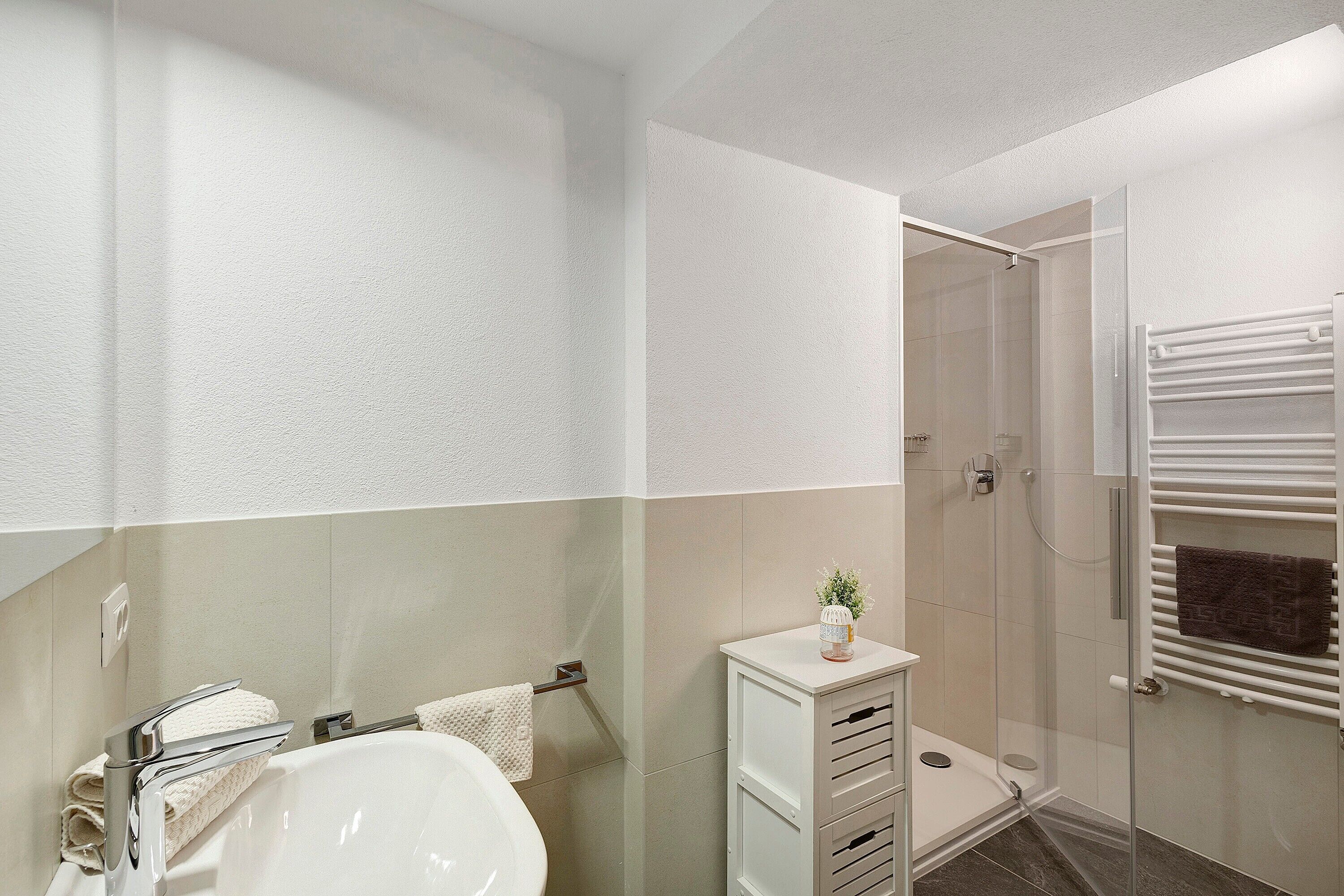 Dusche, Handtücher