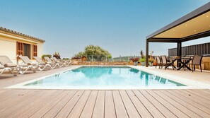 Pool - Finca 'Moli De Can Cristan' with Sea View, Wi-Fi, and Air Conditioning (Muro)