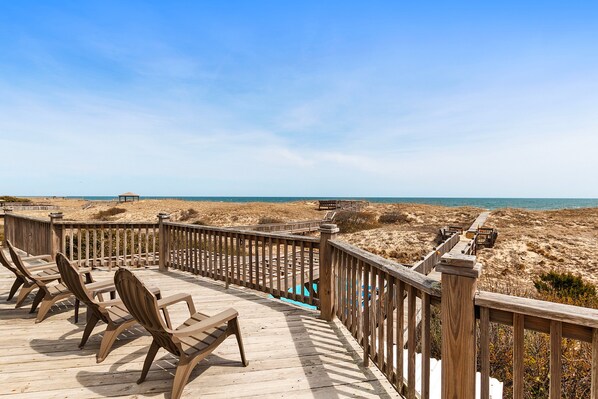 Property grounds - OCEANFRONT, wild horses, private pool, hot tub-4x2275, Over at Carova (Carova Beach)