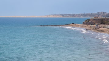 En la playa