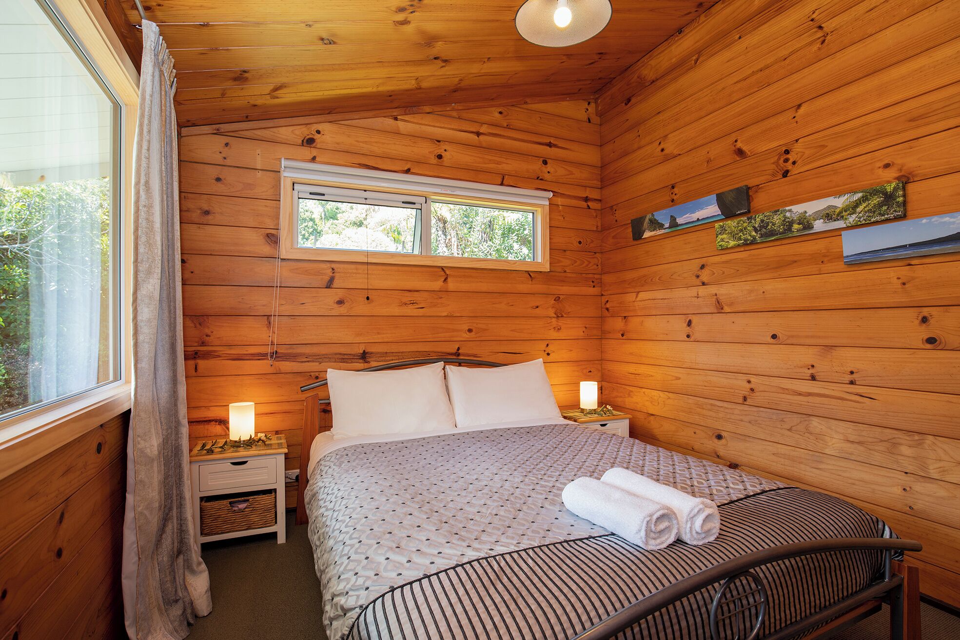 Ferienhaus, Balkon, Gartenblick