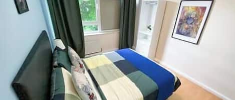 2 bedrooms, iron/ironing board, travel crib, WiFi