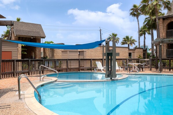 A heated pool