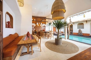 Dining - Brand New Ethnic Hacienda Villa Next To Canggu (Kerobokan)